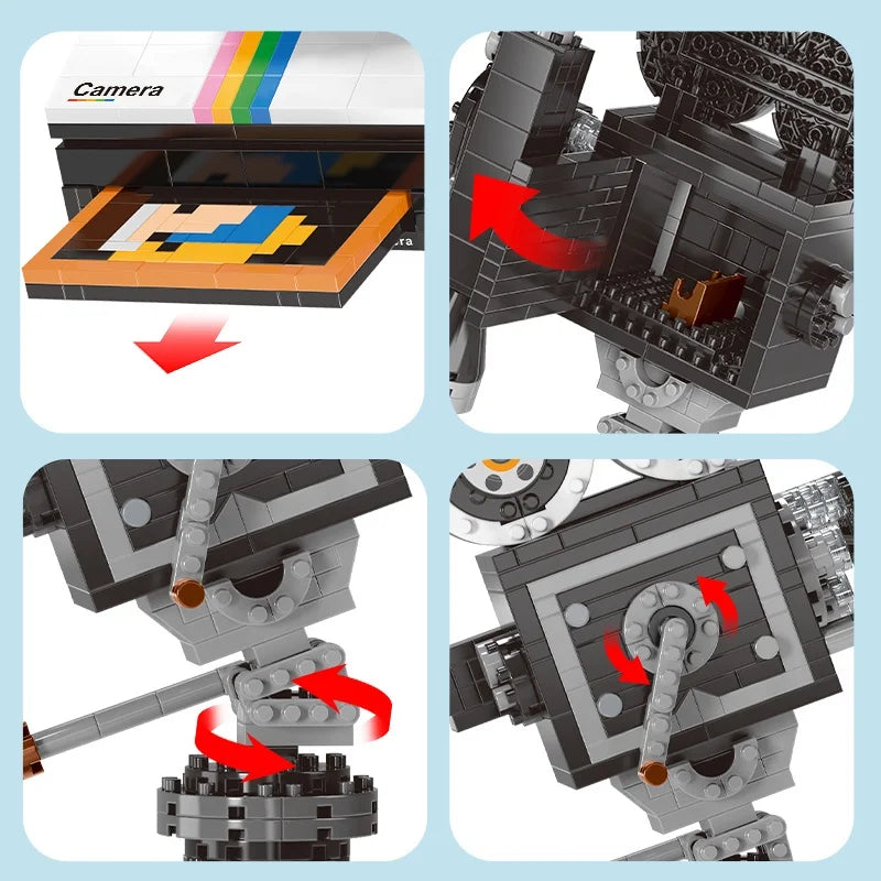 Mini Building Block Model (Polaroid Retro Camera/Film Camera)